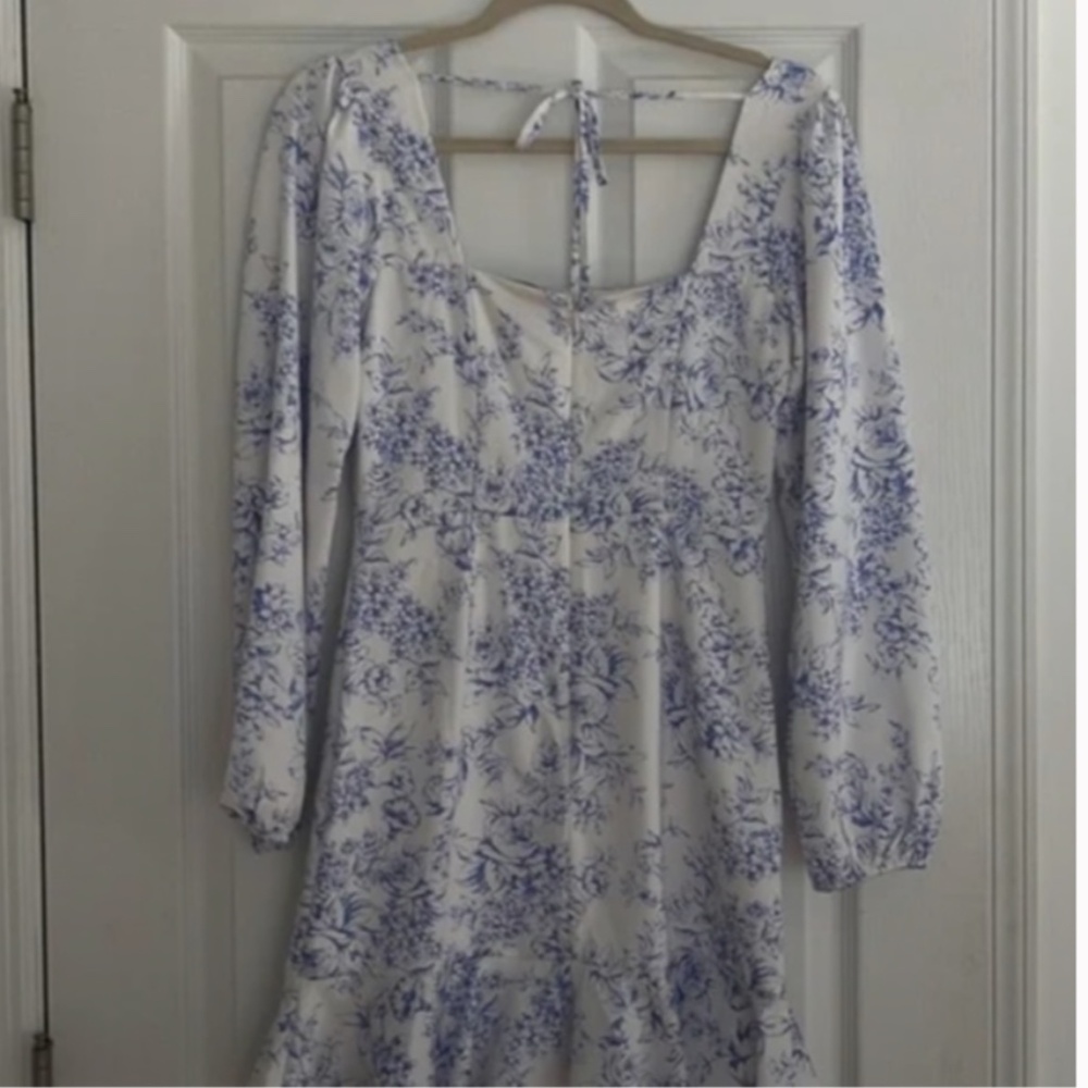 Cottagecore blue floral